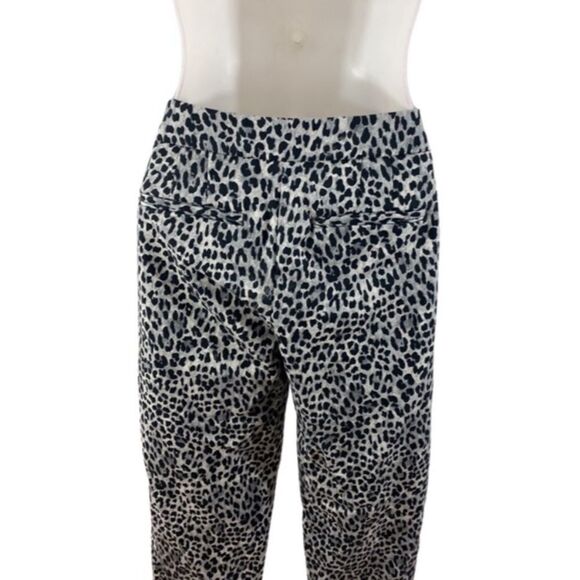 WHBM slim ankle leopard print pants 10 - Picture 6 of 10